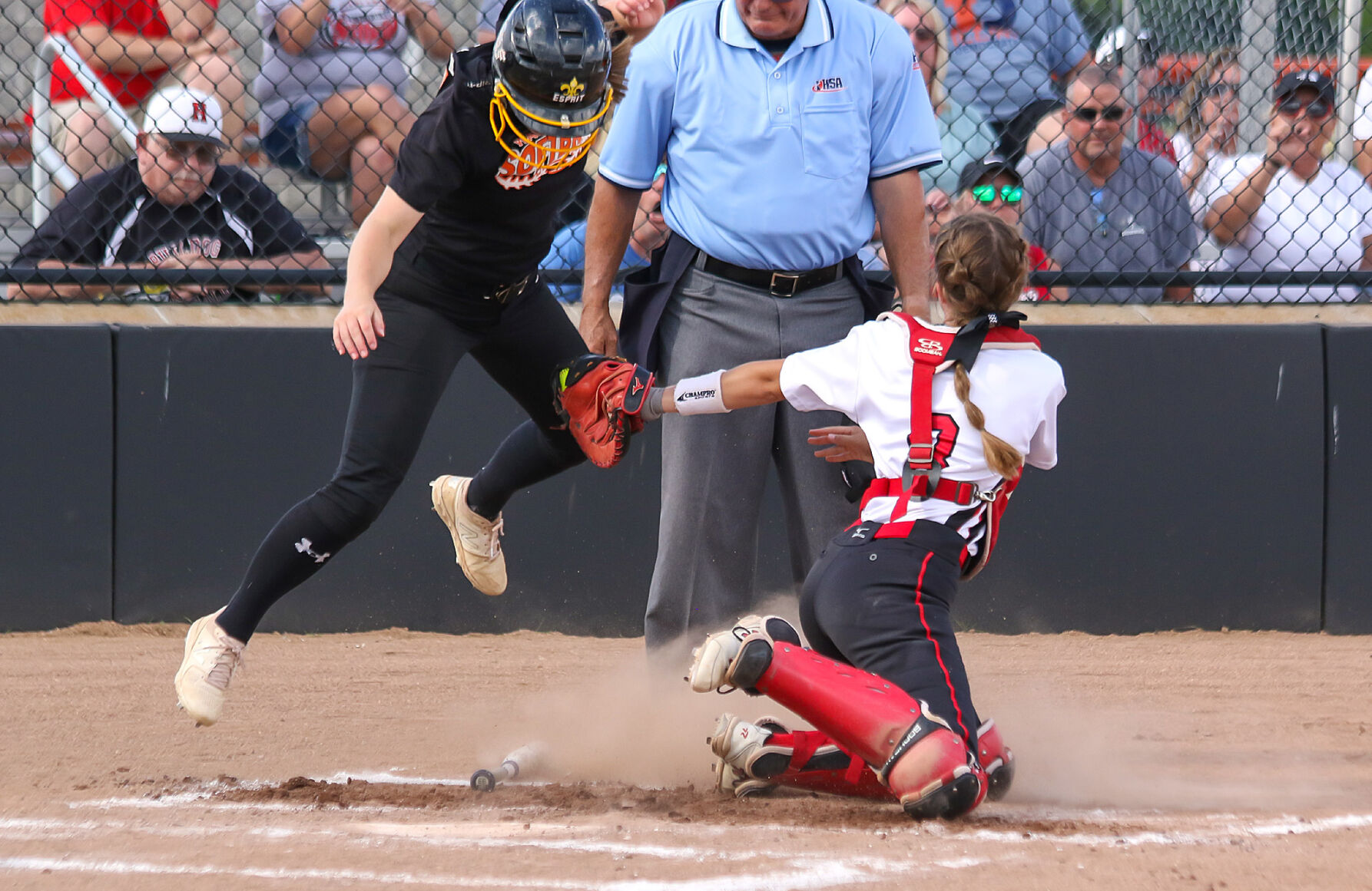 Highland vs. Waterloo softball